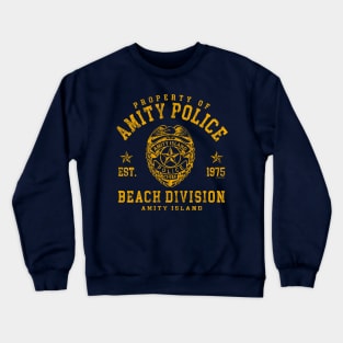 Property of Amity Police Worn (Universal © UCS LLC) Crewneck Sweatshirt